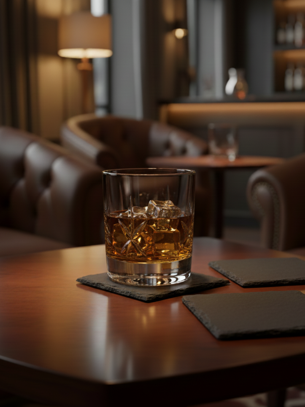 Dessous De Verre  <br> - Ardoise Carré -