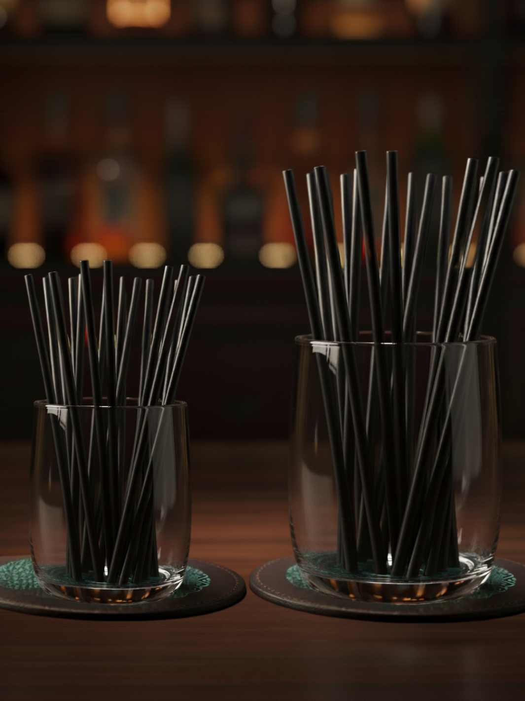 Accessoires Cocktail <br>  Pailles Noires