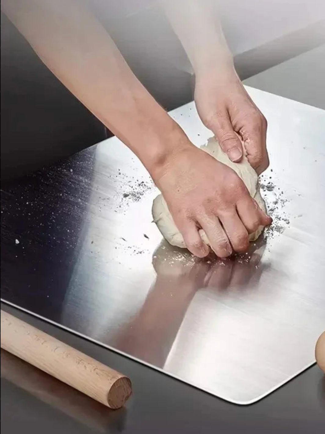 Planche à découper en Inox Rimini – Avec rebord