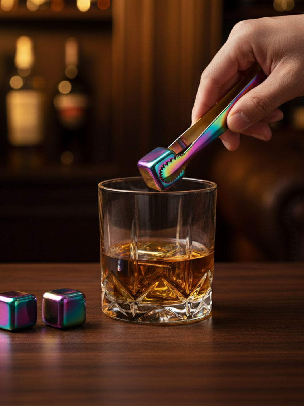 Pierres à Whisky <br> - RAINBOW - <br> Acier Inoxydable