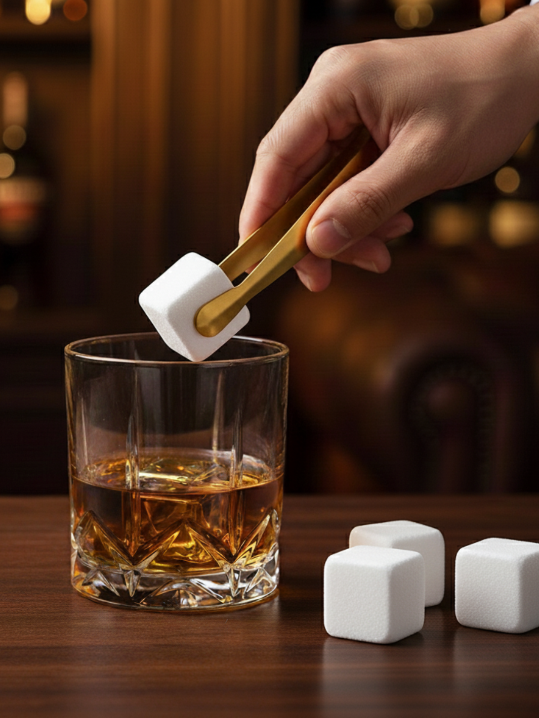 Pierres à Whisky <br> - ARCTIC  -<br> Roche Naturelle Blanche