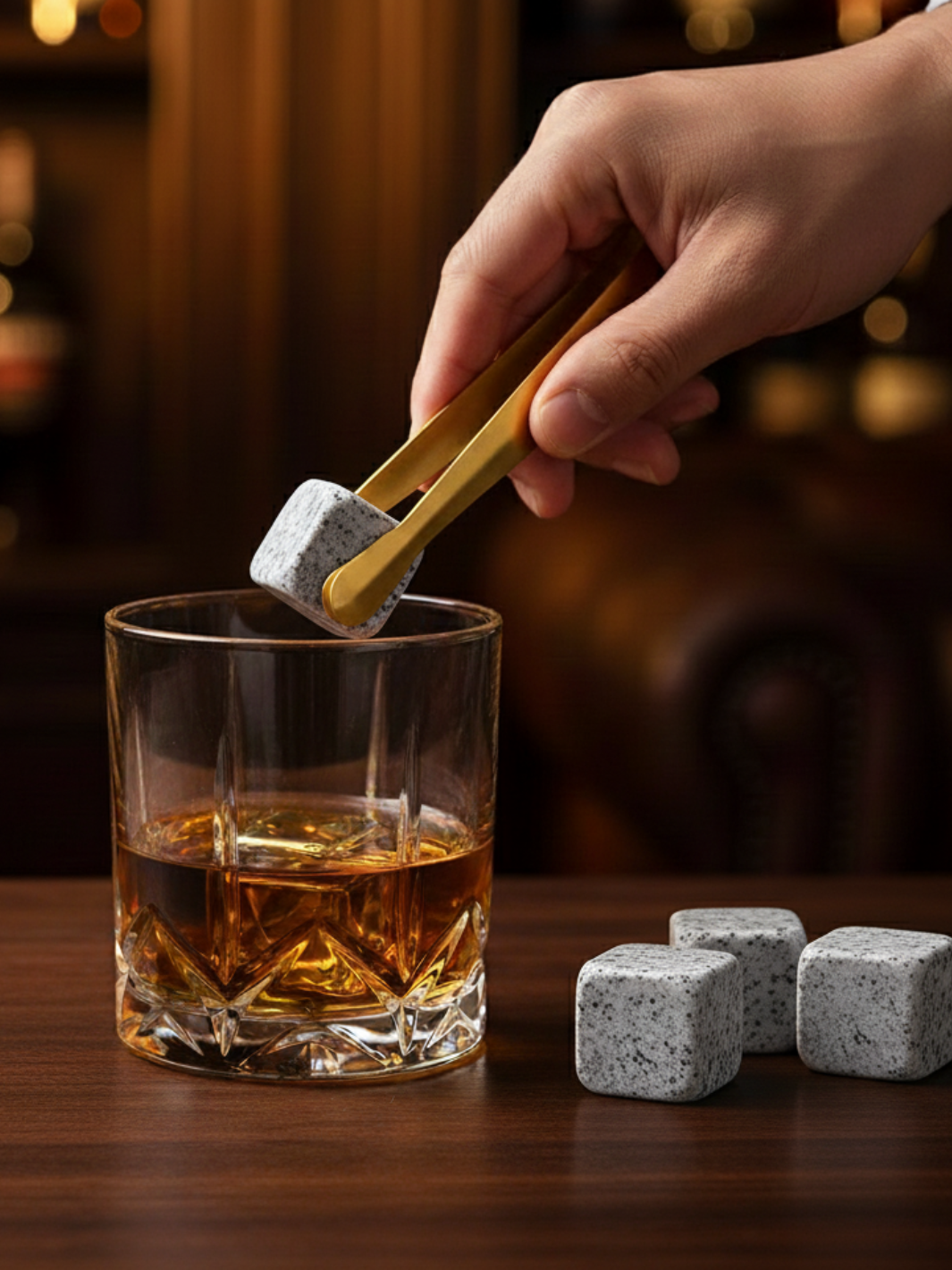 Pierres à Whisky <br> - RÖKYN  -<br> Roche Naturelle Granit
