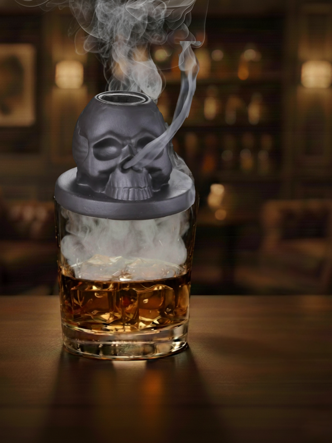 Kit Fumoir à Whisky <br> - CRÂNE -  <br> Avec Arômes