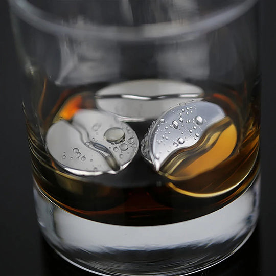 Pierres à Whisky <br> - EXPRESSO - <br> Acier Inoxydable