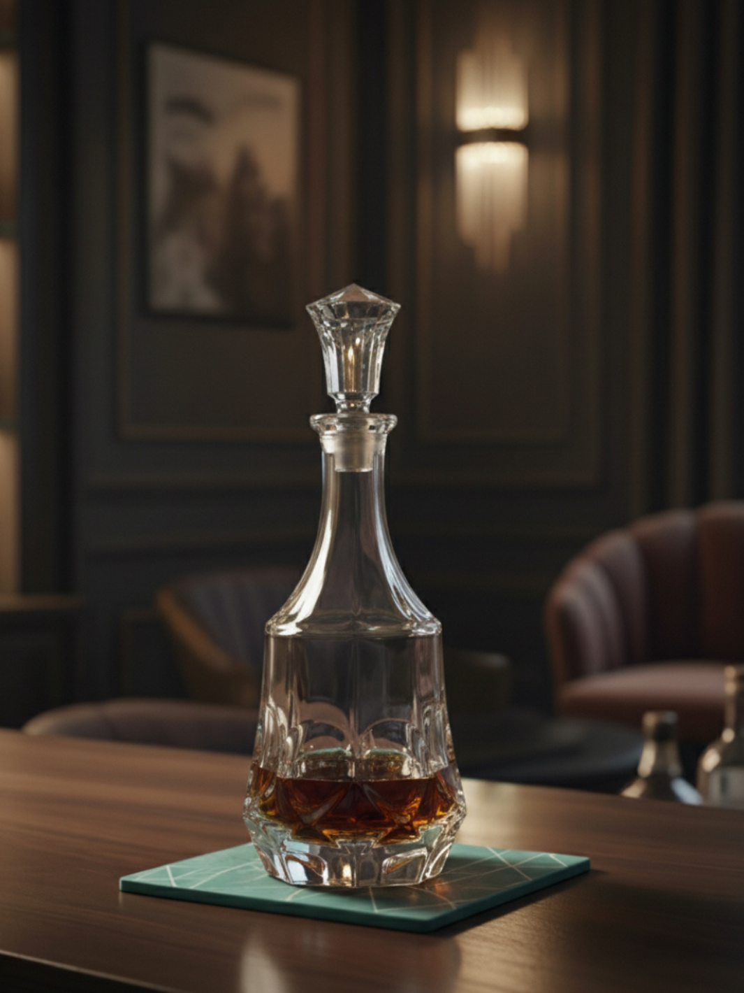 Carafe à Whisky <br> – MONARQUE – <br> (Verre Taillé Haut de Gamme)