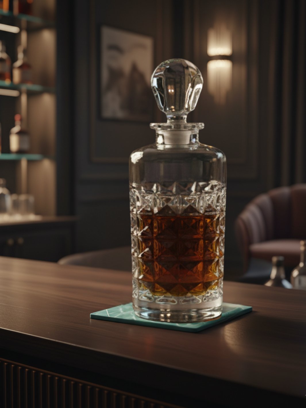 Carafe à Whisky <br> – BARON – <br> (Verre Taillé Premium)