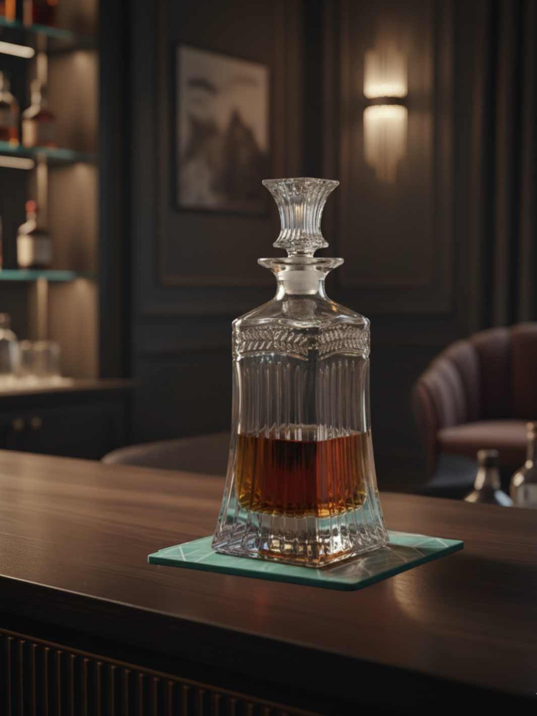 Carafe à Whisky <br> – PATRIMOINE – <br> (Verre Taillé Luxe)