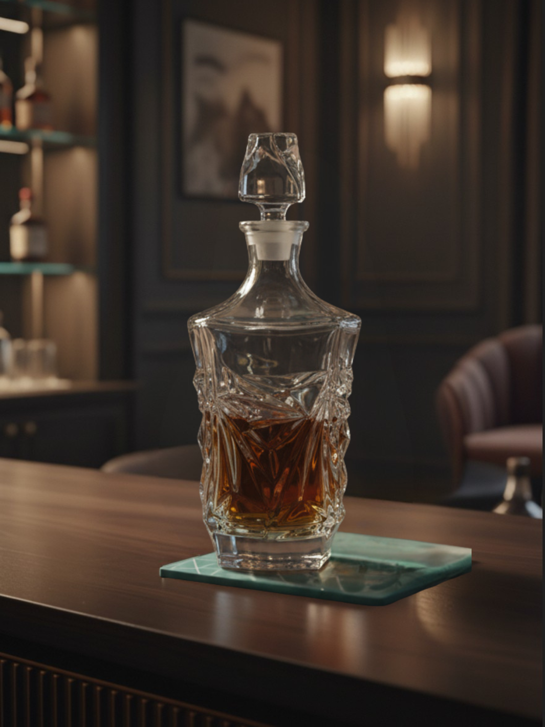 Carafe à Whisky <br> – CRISTALLIN – <br> (Style Cristal Élégant)