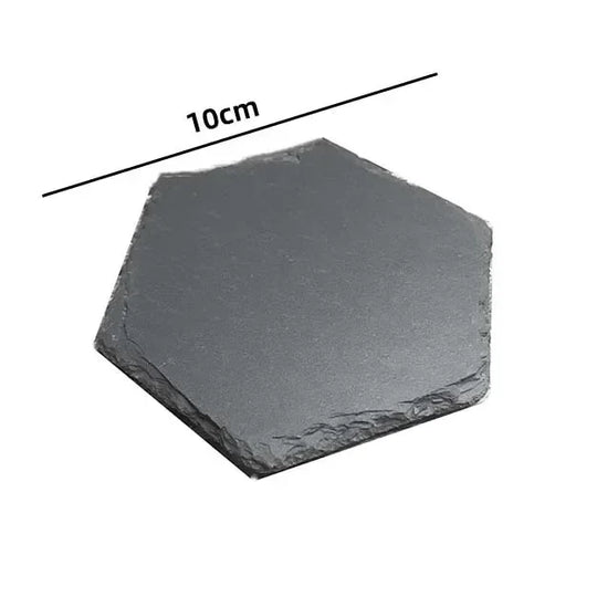 Dessous De Verre  <br> - Ardoise Hexagone -