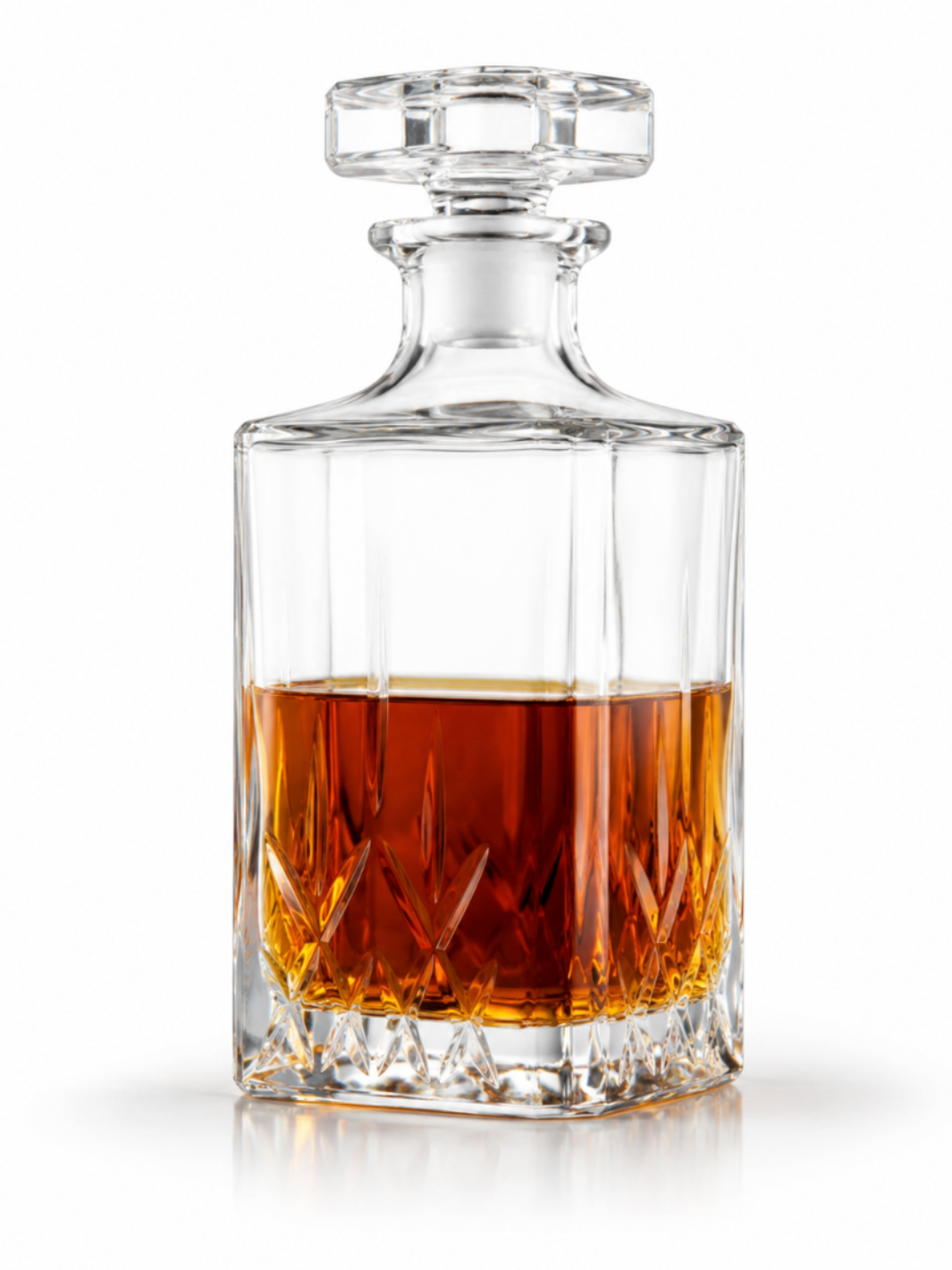 Carafe à Whisky <br> – CARRÉE VINTAGE – <br> (Effet Cristal Élégant)