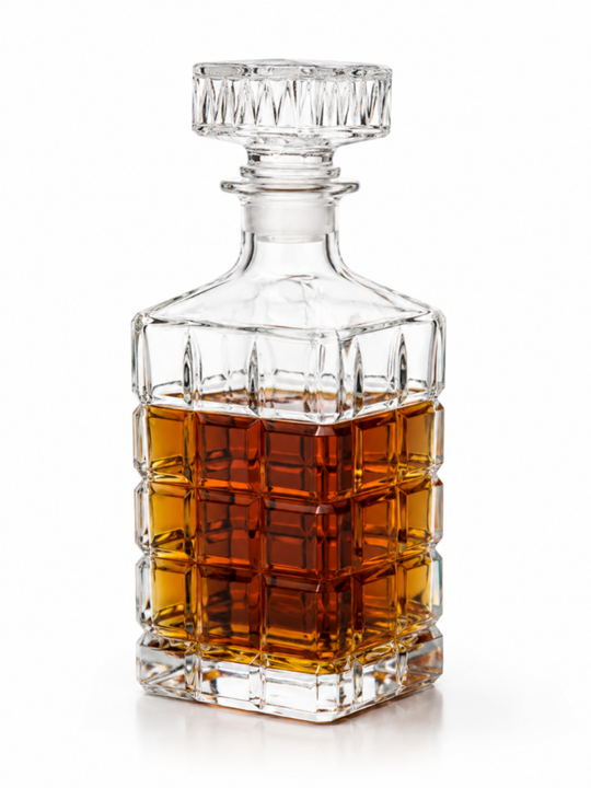 Carafe à Whisky - ROYALE - <br> (Verre Taillé Style Cristal)